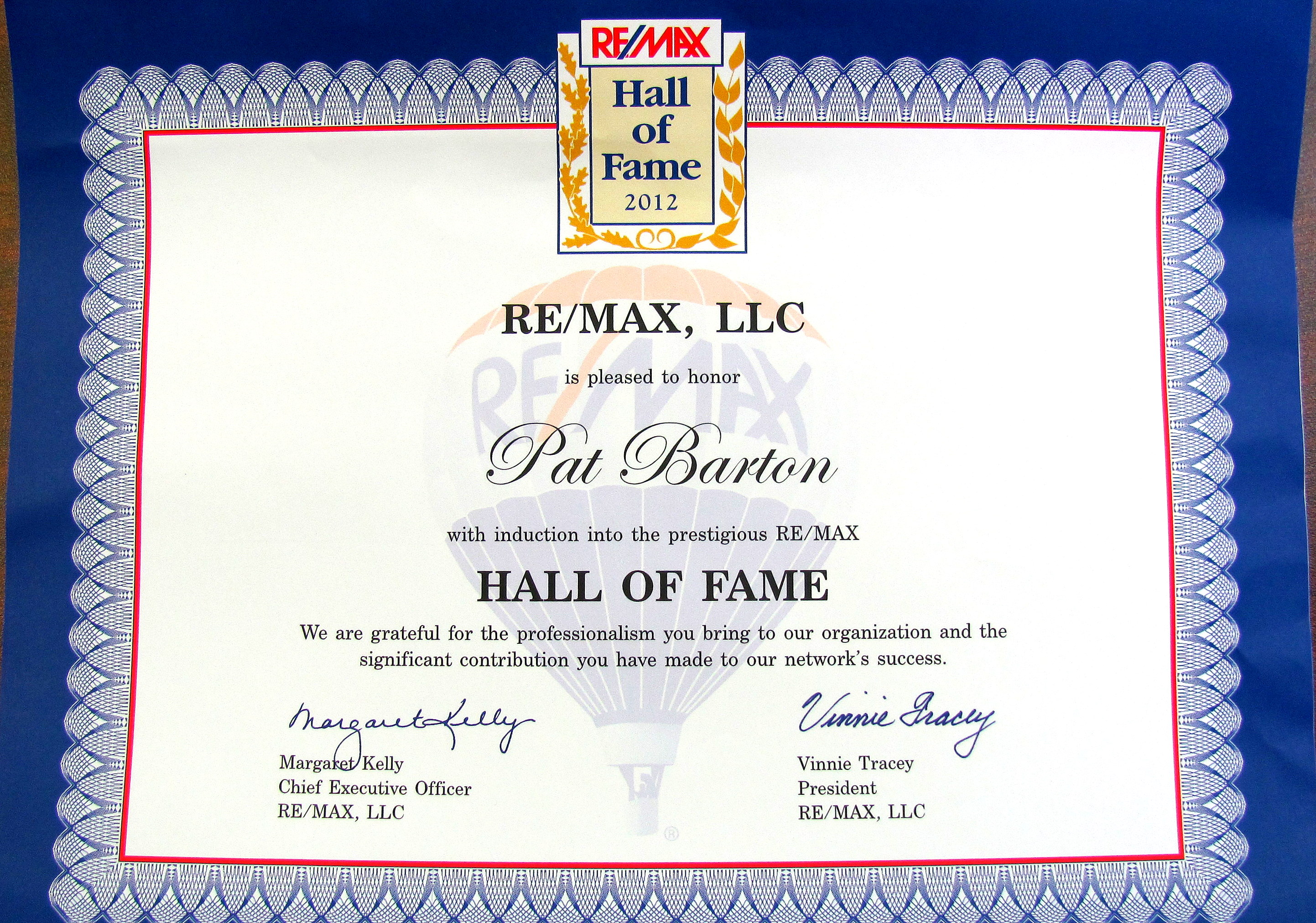 Remax Hall Of Fame 2012 Sbh