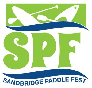 Sandbridge Paddle Fest Logo - Green & Blue