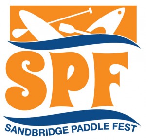 Sandbridge Paddle Fest Logo - Orange and Blue