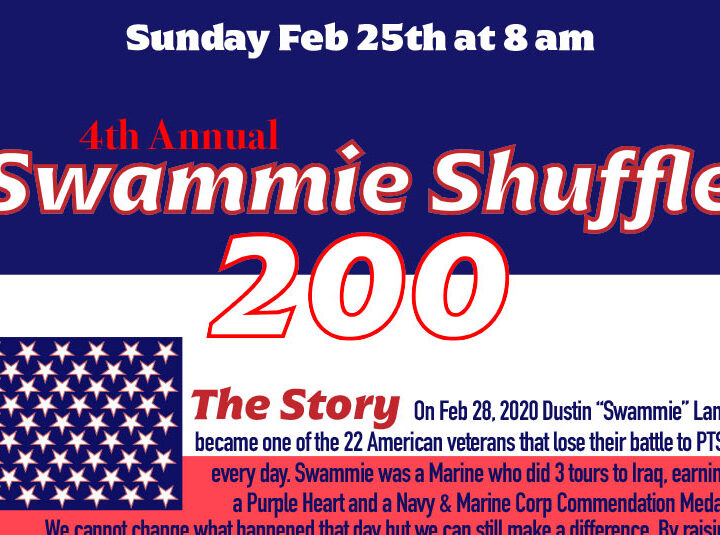 The Swammie Shuffle is February 25th!